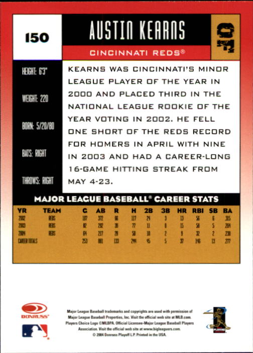 2005 Donruss Baseball Card Pick 1-168 - Picture 165 of 201