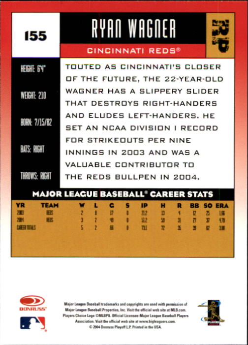 2005 Donruss Baseball Card Pick 1-168 - Picture 175 of 201
