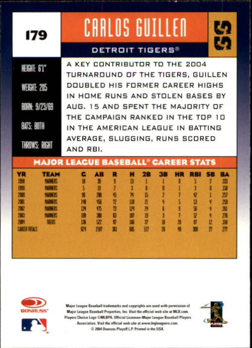 A9309- 2005 Donruss Baseball Cards 1-275 +Rookies -You Pick- 15+ FREE US SHIP - Picture 219 of 397