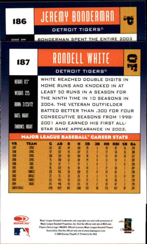 A9309- 2005 Donruss Baseball Cards 1-275 +Rookies -You Pick- 15+ FREE US SHIP - Picture 231 of 397