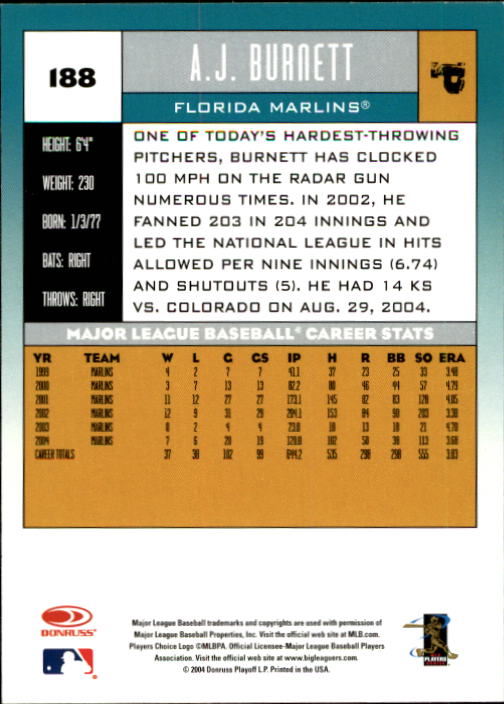 A9309- 2005 Donruss Baseball Cards 1-275 +Rookies -You Pick- 15+ FREE US SHIP - Picture 235 of 397