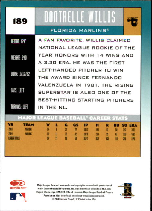 A9309- 2005 Donruss Baseball Cards 1-275 +Rookies -You Pick- 15+ FREE US SHIP - Picture 237 of 397