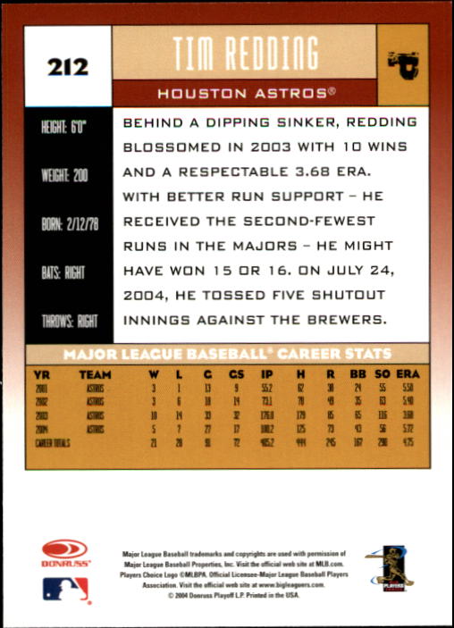 A9309- 2005 Donruss Baseball Cards 1-275 +Rookies -You Pick- 15+ FREE US SHIP - Picture 279 of 397