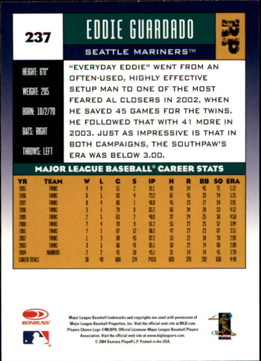 A9309- 2005 Donruss Baseball Cards 1-275 +Rookies -You Pick- 15+ FREE US SHIP - Picture 325 of 397