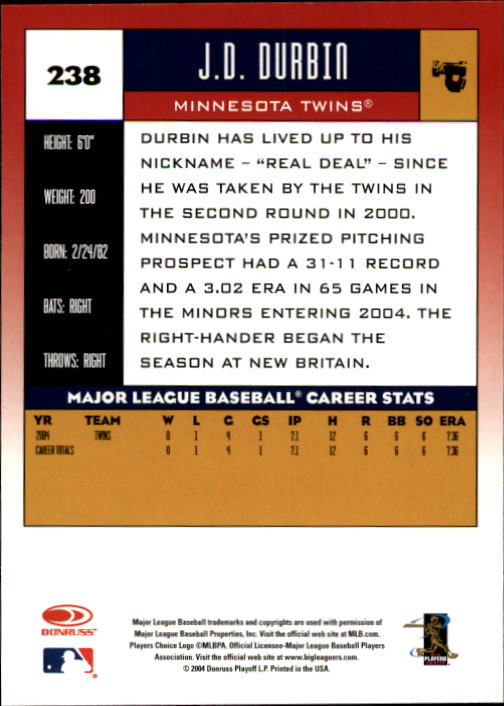 A9309- 2005 Donruss Baseball Cards 1-275 +Rookies -You Pick- 15+ FREE US SHIP - Picture 327 of 397
