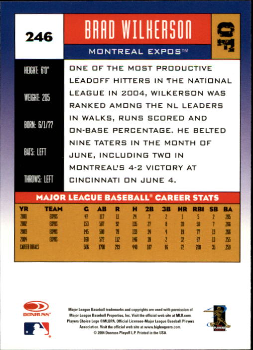 A9309- 2005 Donruss Baseball Cards 1-275 +Rookies -You Pick- 15+ FREE US SHIP - Picture 343 of 397