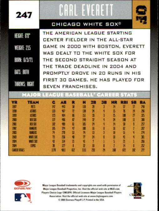 A9309- 2005 Donruss Baseball Cards 1-275 +Rookies -You Pick- 15+ FREE US SHIP - Picture 345 of 397