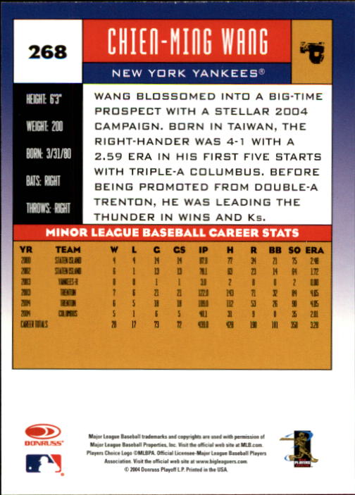 A9309- 2005 Donruss Baseball Cards 1-275 +Rookies -You Pick- 15+ FREE US SHIP - Picture 385 of 397