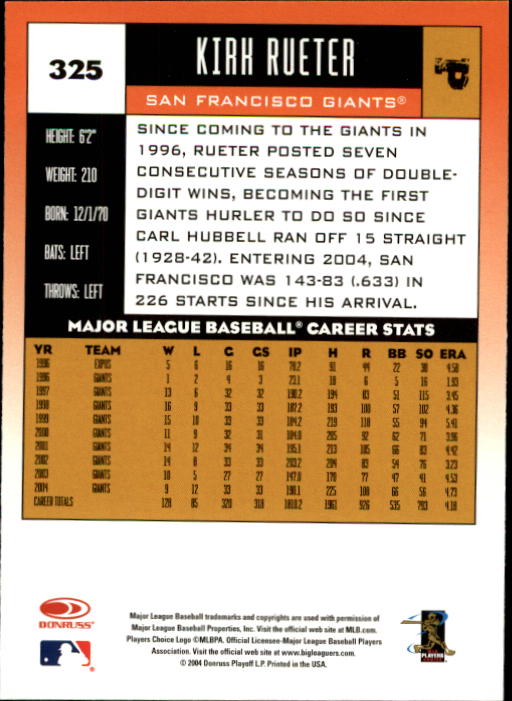 A9309- 2005 Donruss Baseball Karten 251-400 Einsätze -du Pick- 15 + Kostenlose - Bild 151 von 291