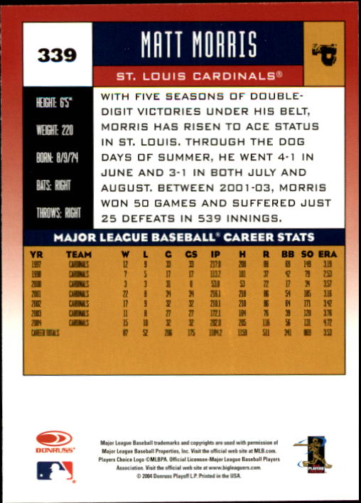 A9309- 2005 Donruss Baseball Karten 251-400 Einsätze -du Pick- 15 + Kostenlose - Bild 179 von 291