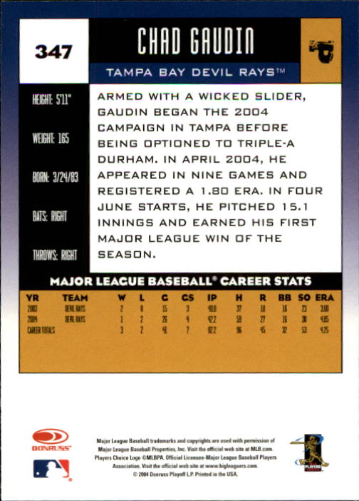 A9309- 2005 Donruss Baseball Karten 251-400 Einsätze -du Pick- 15 + Kostenlose - Bild 195 von 291