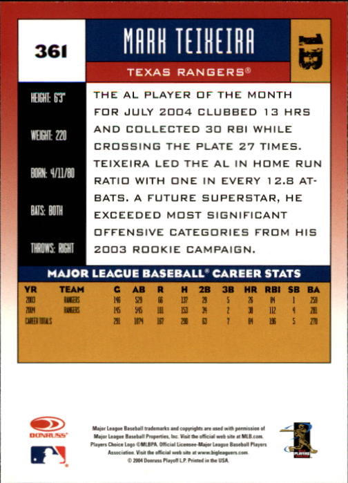 A9309- 2005 Donruss Baseball Karten 251-400 Einsätze -du Pick- 15 + Kostenlose - Bild 223 von 291