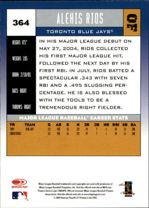 A9309- 2005 Donruss Baseball Karten 251-400 Einsätze -du Pick- 15 + Kostenlose - Bild 229 von 291