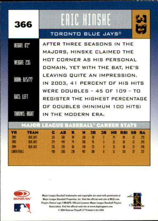 A9309- 2005 Donruss Baseball Karten 251-400 Einsätze -du Pick- 15 + Kostenlose - Bild 233 von 291