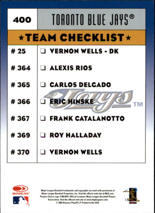 A9309- 2005 Donruss Baseball Karten 251-400 Einsätze -du Pick- 15 + Kostenlose - Bild 281 von 291