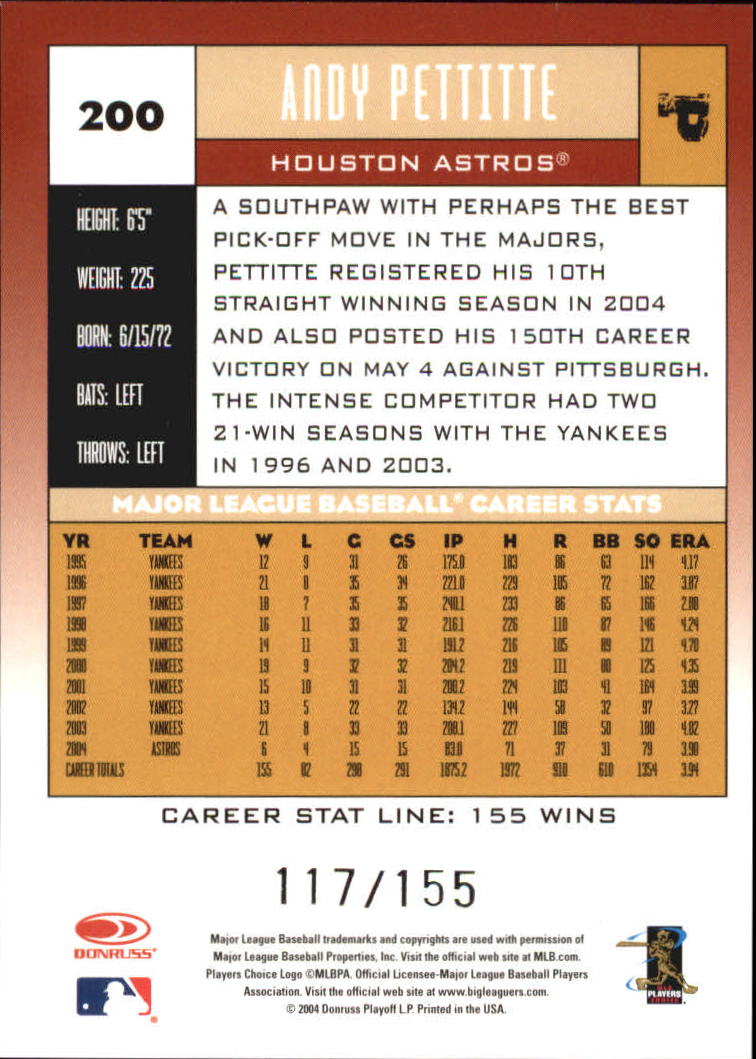 A9309- 2005 Donruss Baseball Karten 251-400 Einsätze -du Pick- 15 + Kostenlose - Bild 289 von 291