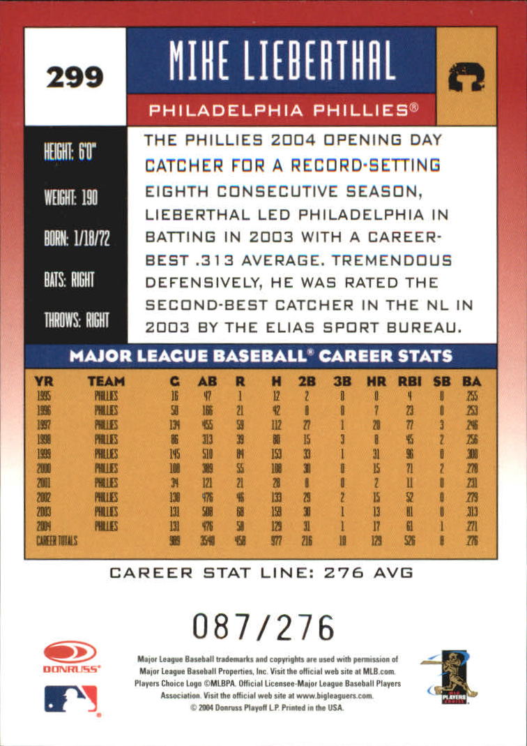 A9309- 2005 Donruss Baseball Karten 251-400 Einsätze -du Pick- 15 + Kostenlose - Bild 291 von 291