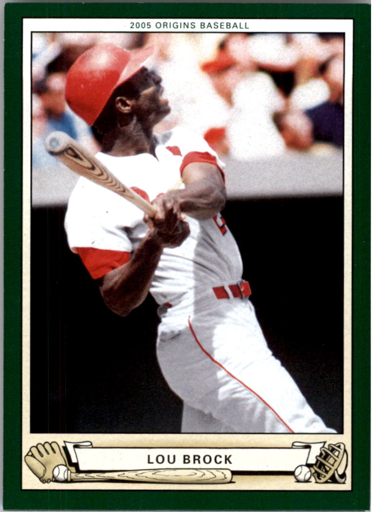  Lou Brock trading card 1991 Swell Baseball Greats #13