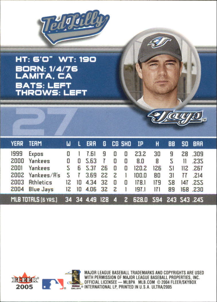 B3434- 2005 Ultra Baseball Card #s 1-220 +Inserts -You Pick- 15+ FREE US SHIP - Picture 55 of 430