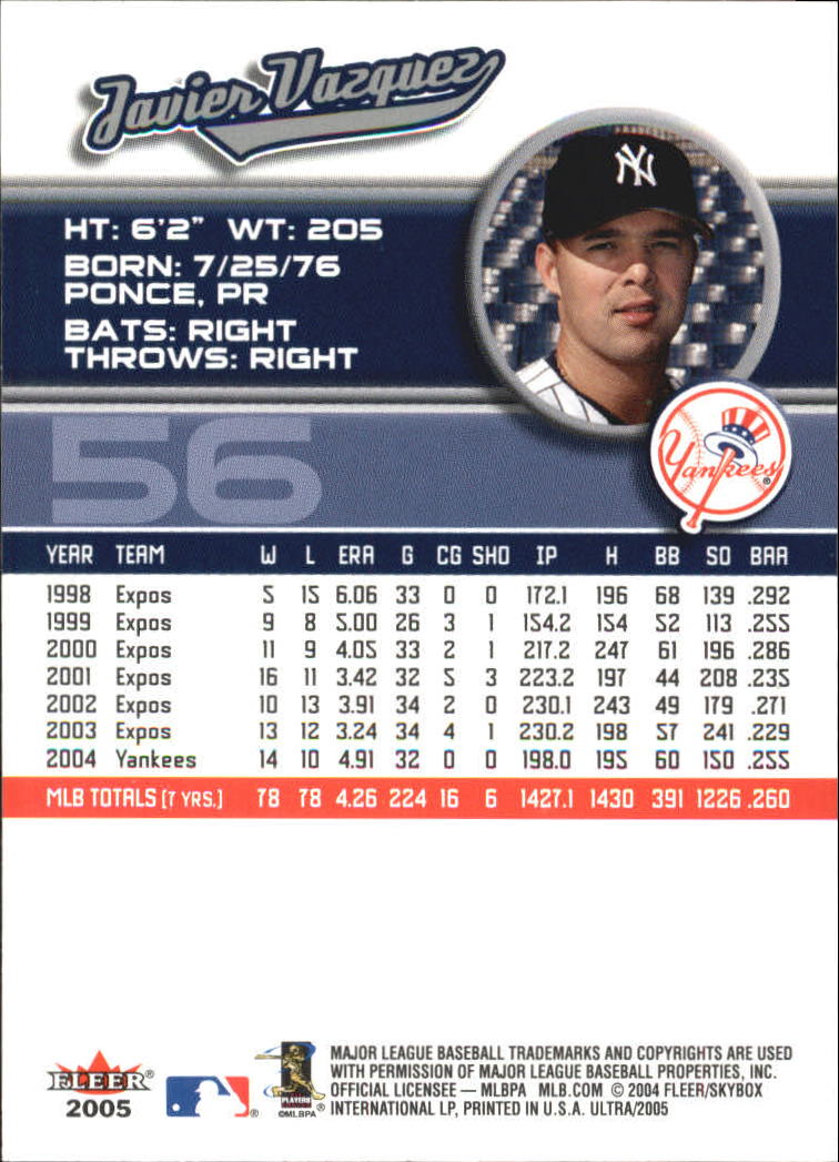 B3434- 2005 Ultra Baseball Card #s 1-220 +Inserts -You Pick- 15+ FREE US SHIP - Picture 113 of 430