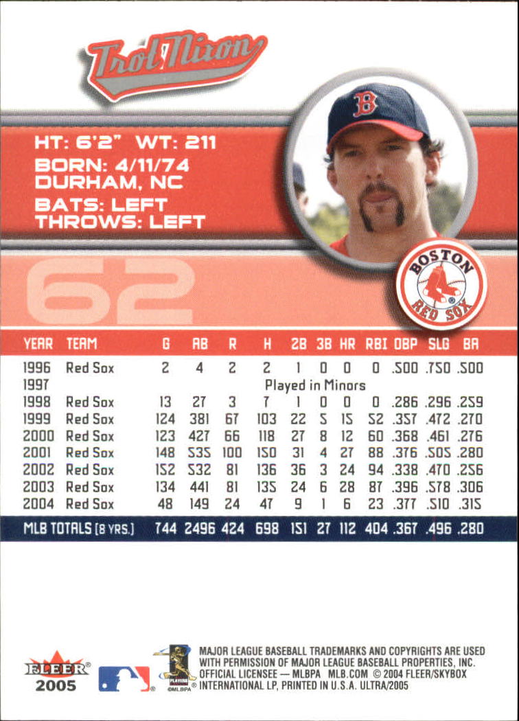 B3434- 2005 Ultra Baseball Card #s 1-220 +Inserts -You Pick- 15+ FREE US SHIP - Picture 125 of 430