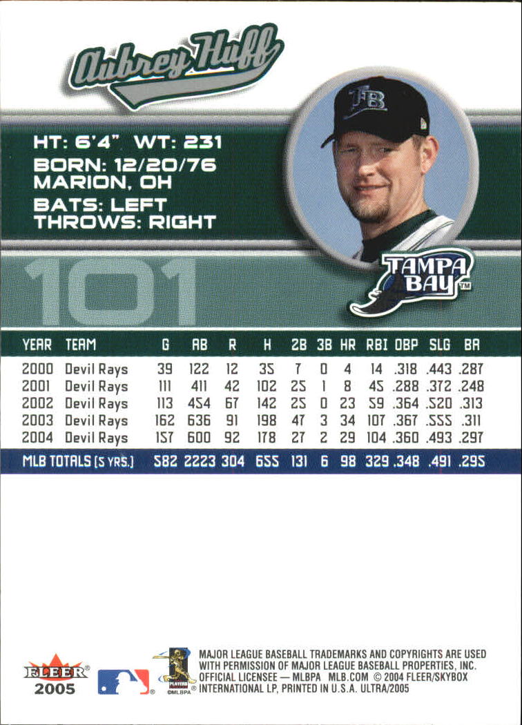 B3434- 2005 Ultra Baseball Card #s 1-220 +Inserts -You Pick- 15+ FREE US SHIP - Picture 203 of 430