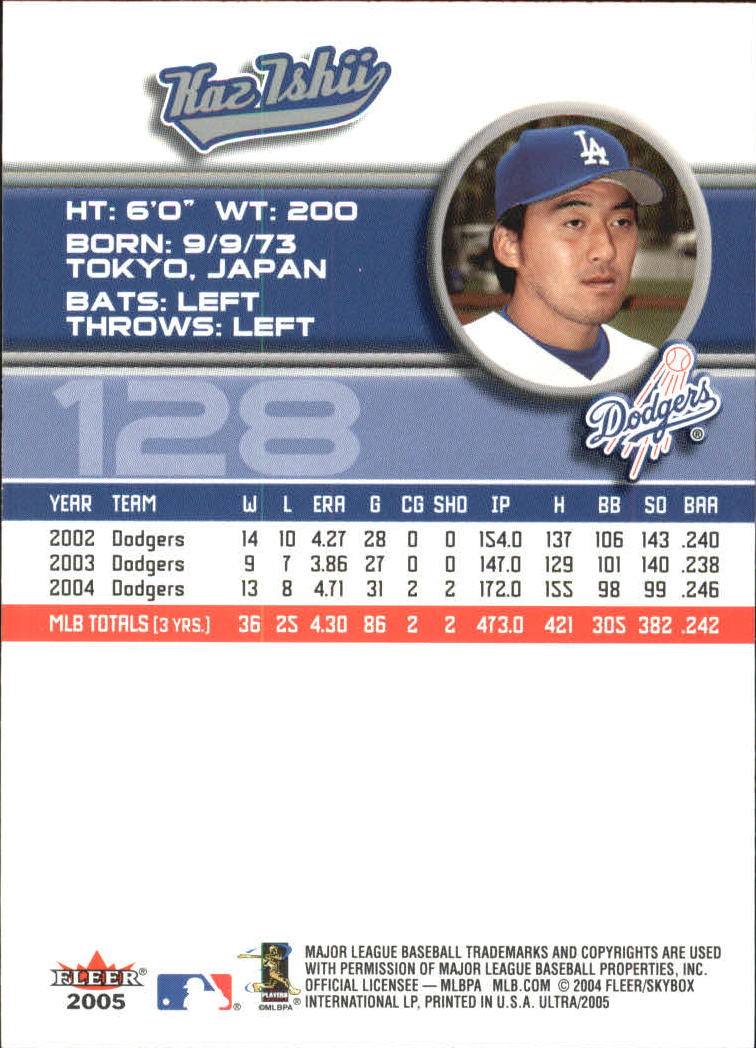 B3434- 2005 Ultra Baseball Card #s 1-220 +Inserts -You Pick- 15+ FREE US SHIP - Picture 255 of 430