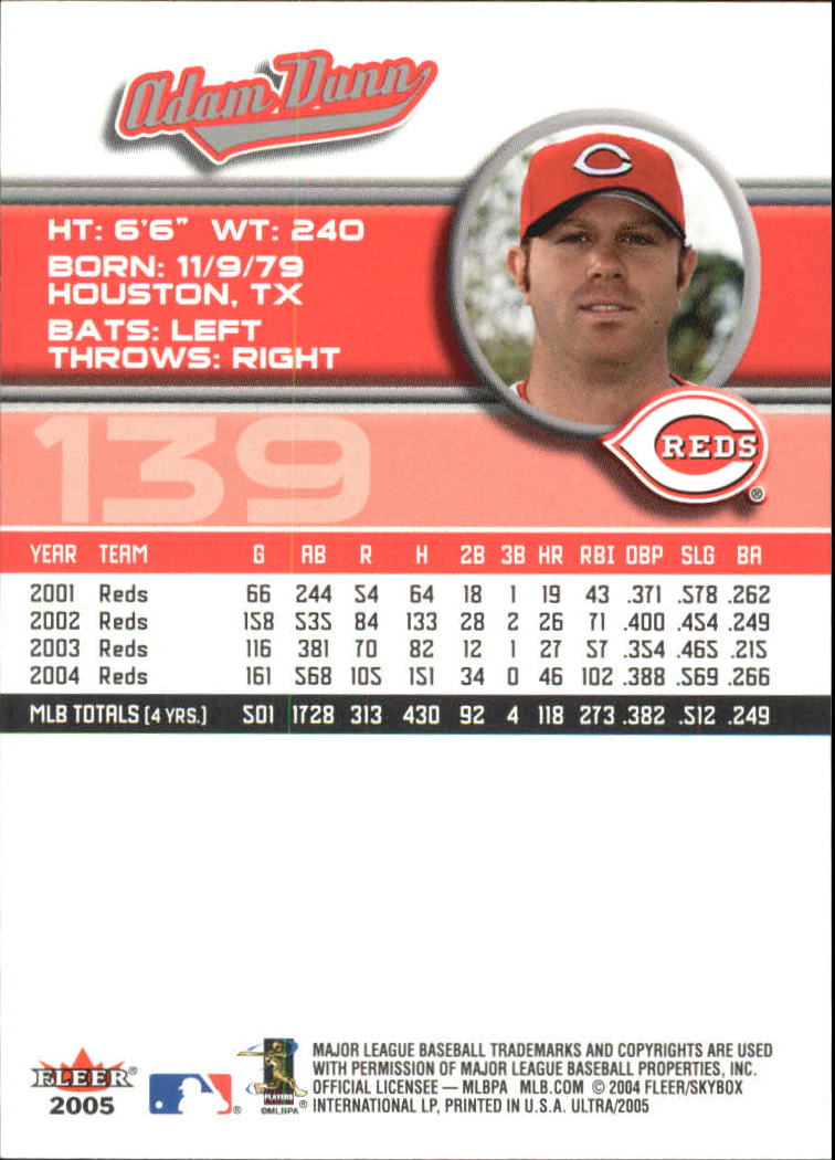 B3434- 2005 Ultra Baseball Card #s 1-220 +Inserts -You Pick- 15+ FREE US SHIP - Picture 277 of 430