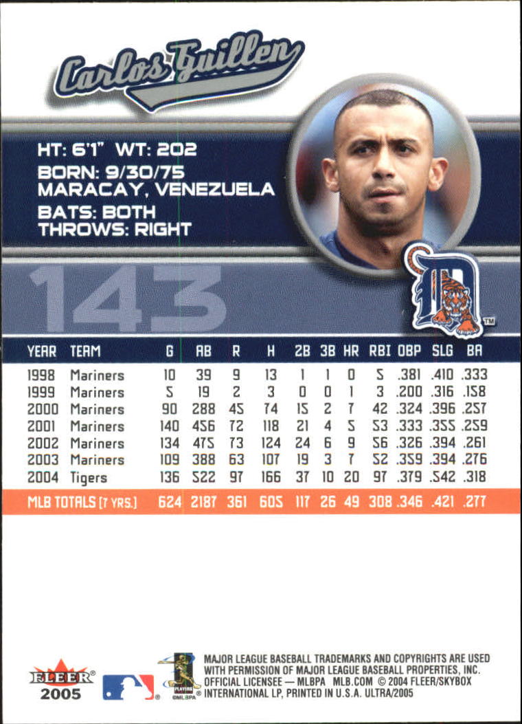 B3434- 2005 Ultra Baseball Card #s 1-220 +Inserts -You Pick- 15+ FREE US SHIP - Picture 285 of 430