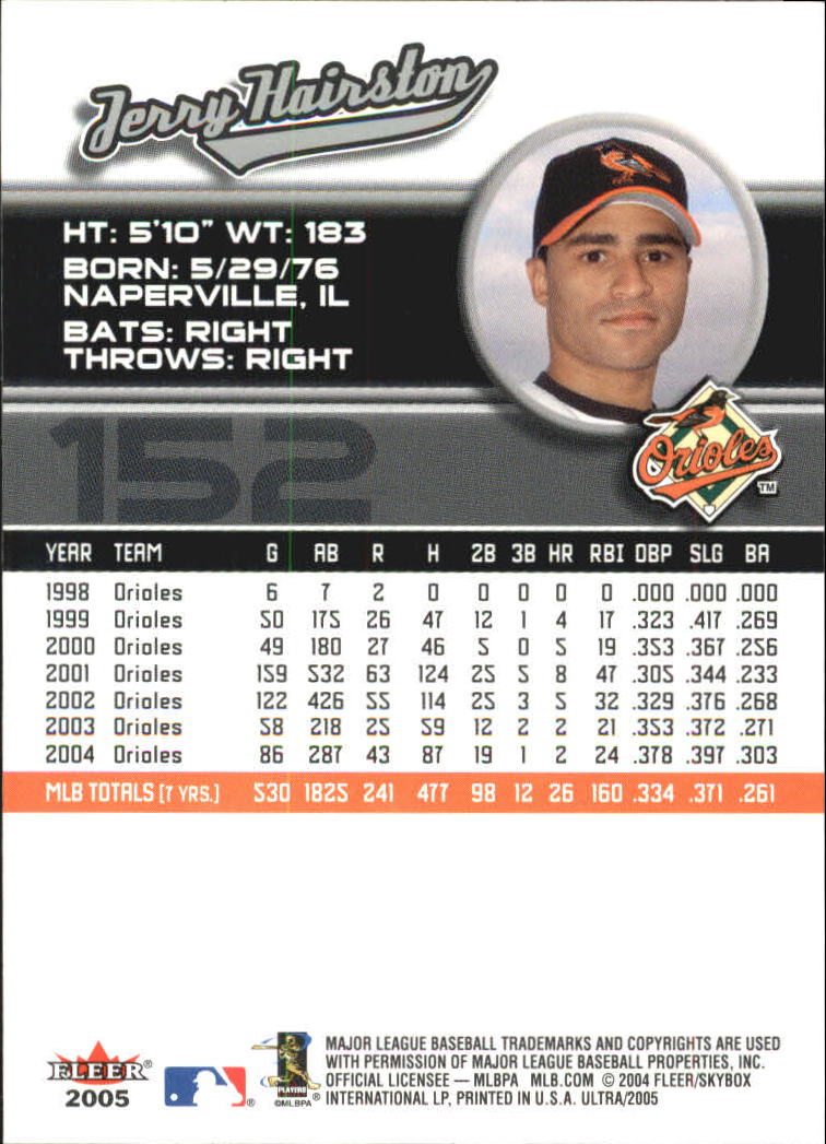 2005 Ultra #152 Jerry Hairston back image
