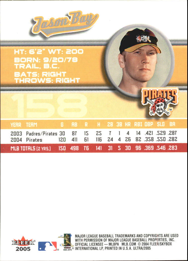 B3434- 2005 Ultra Baseball Card #s 1-220 +Inserts -You Pick- 15+ FREE US SHIP - Picture 315 of 430