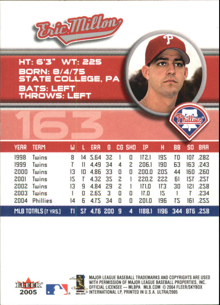 B3434- 2005 Ultra Baseball Card #s 1-220 +Inserts -You Pick- 15+ FREE US SHIP - Picture 325 of 430