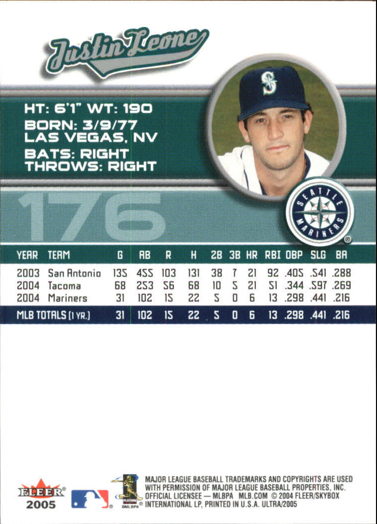 B3434- 2005 Ultra Baseball Card #s 1-220 +Inserts -You Pick- 15+ FREE US SHIP - Picture 351 of 430