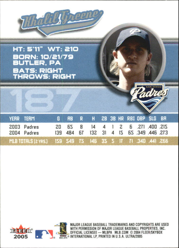 B3434- 2005 Ultra Baseball Card #s 1-220 +Inserts -You Pick- 15+ FREE US SHIP - Picture 373 of 430