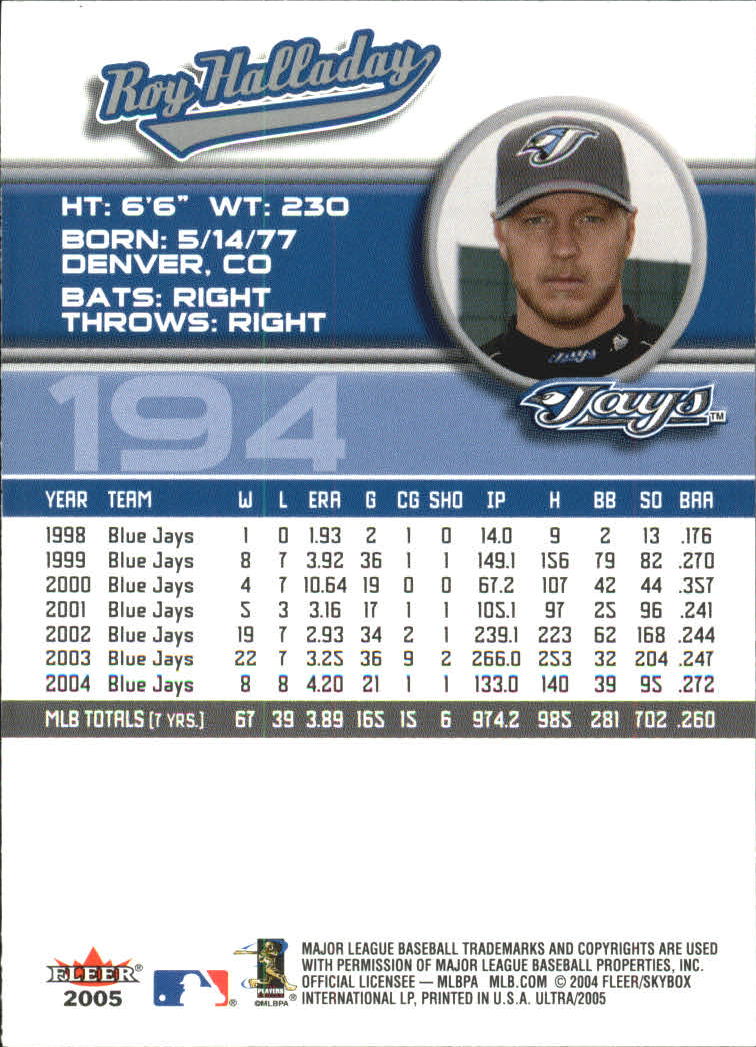 B3434- 2005 Ultra Baseball Card #s 1-220 +Inserts -You Pick- 15+ FREE US SHIP - Picture 387 of 430