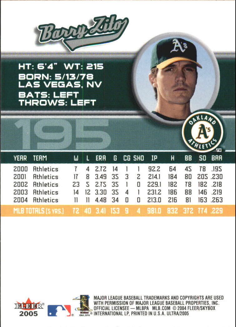 B3434- 2005 Ultra Baseball Card #s 1-220 +Inserts -You Pick- 15+ FREE US SHIP - Picture 389 of 430