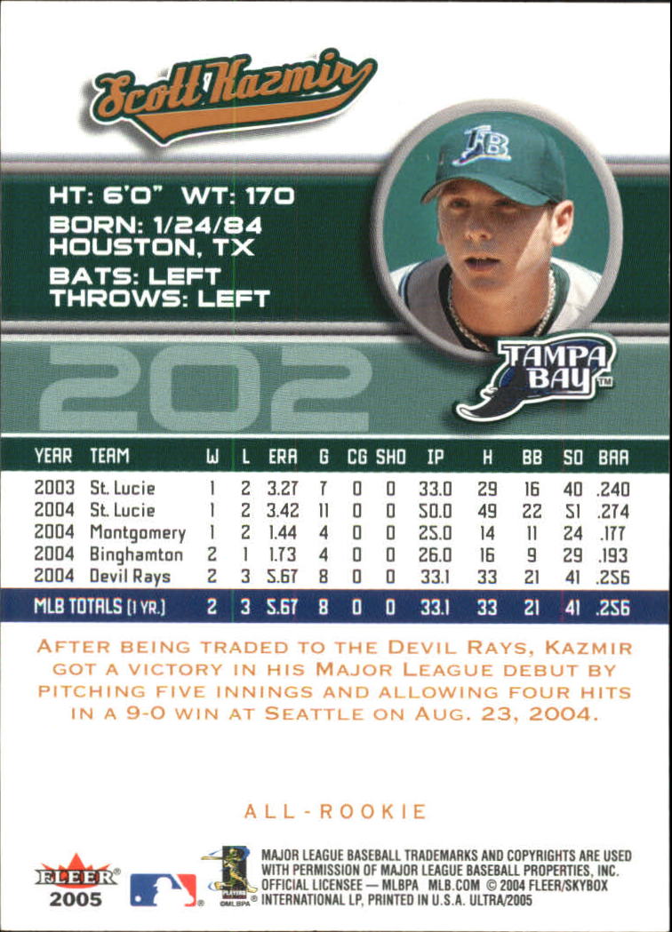 B3434- 2005 Ultra Baseball Card #s 1-220 +Inserts -You Pick- 15+ FREE US SHIP - Picture 401 of 430