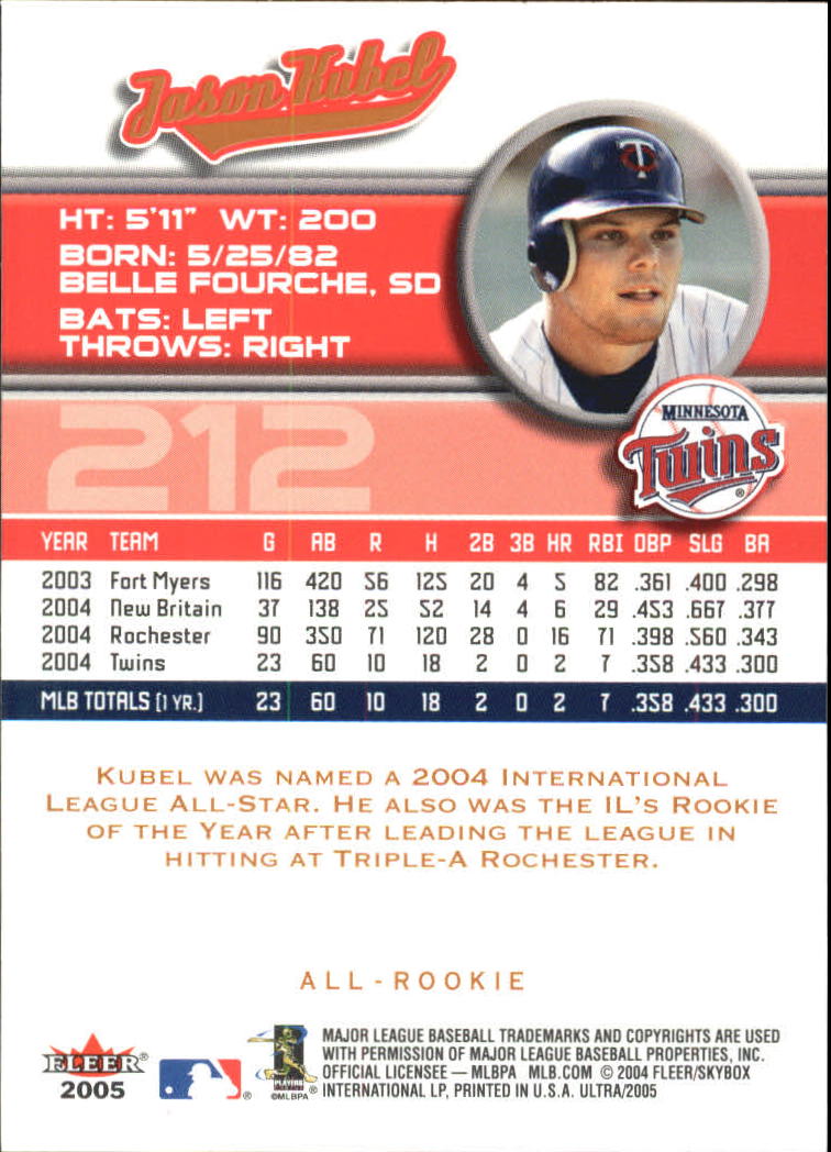 B3434- 2005 Ultra Baseball Card #s 1-220 +Inserts -You Pick- 15+ FREE US SHIP - Picture 417 of 430