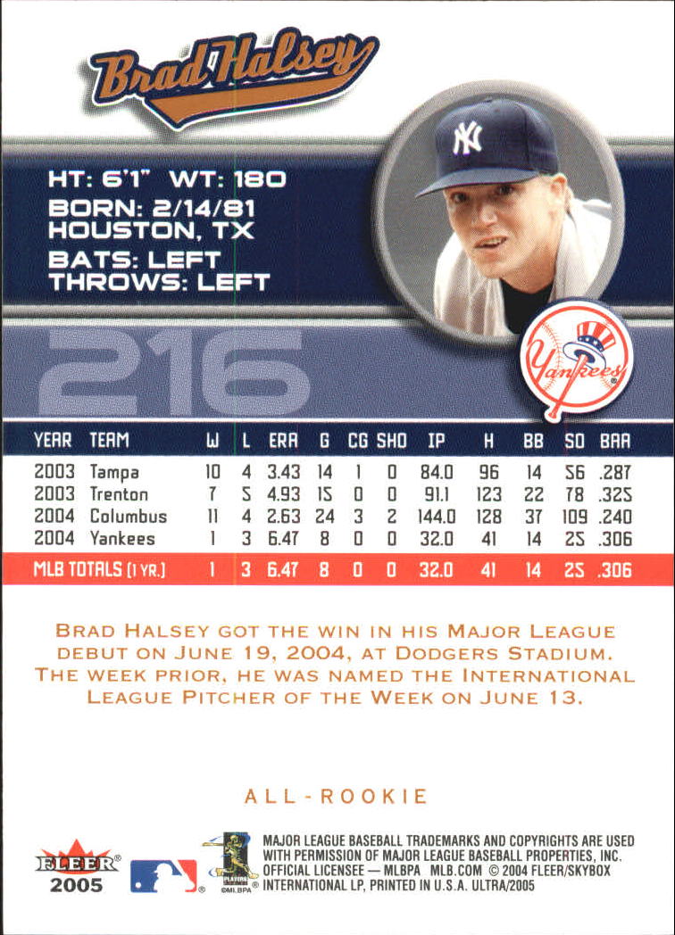 B3434- 2005 Ultra Baseball Card #s 1-220 +Inserts -You Pick- 15+ FREE US SHIP - Picture 424 of 430