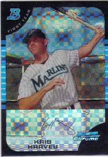 2005 Bowman Chrome Draft X-Fractors #BDP71 Kris Harvey FY