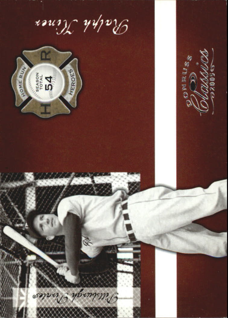 2005 Donruss Classics Home Run Heroes #41 Ralph Kiner