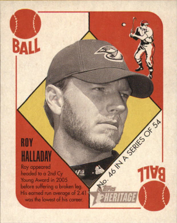 2005 Bowman Heritage '51 Topps Heritage Red Backs #46 Roy Halladay