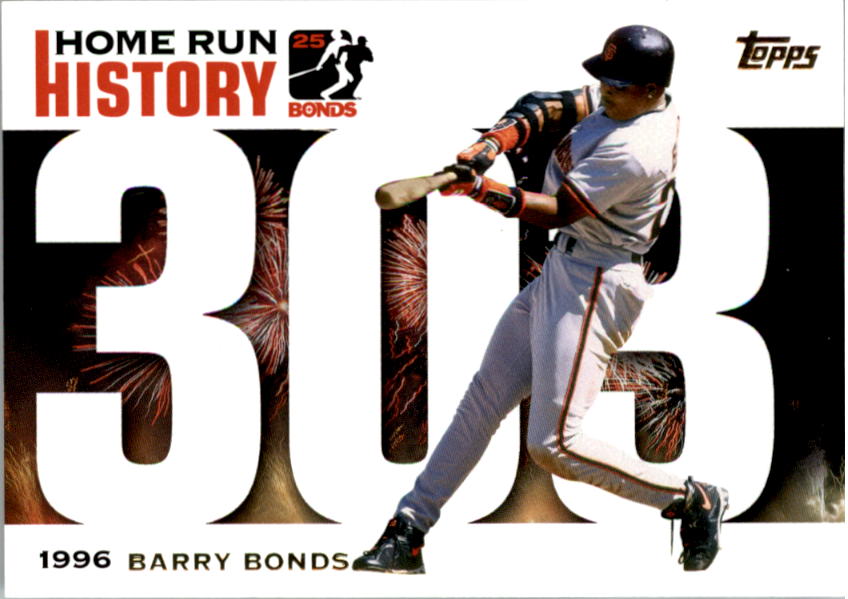 2005 Topps Barry Bonds Home Run History #303 Barry Bonds HR303