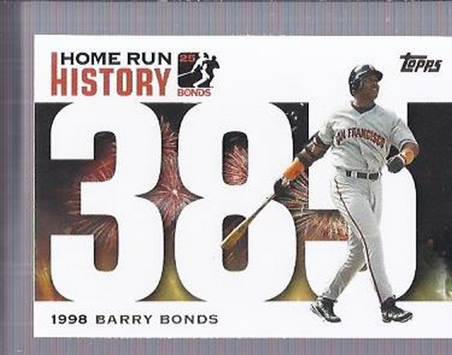2005 Topps Barry Bonds Home Run History #385 Barry Bonds HR385
