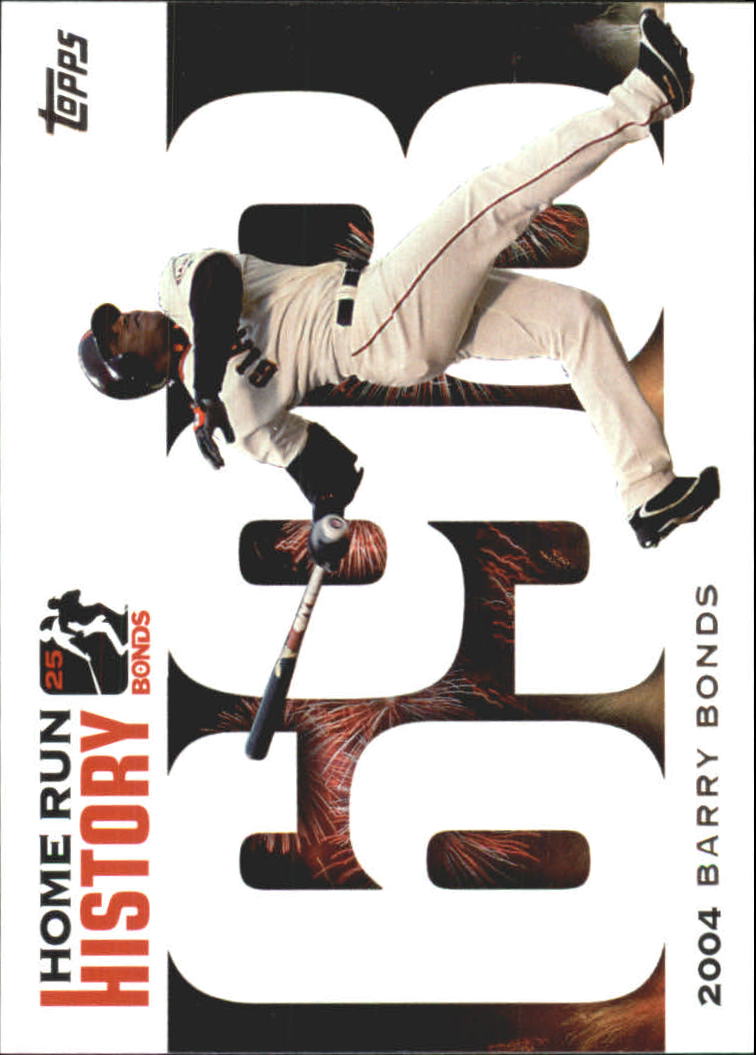 2005 Topps Barry Bonds Home Run History #698 Barry Bonds HR698