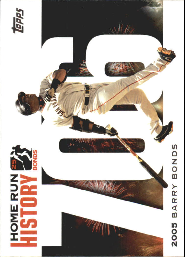 2005 Topps Barry Bonds Home Run History #706 Barry Bonds HR706