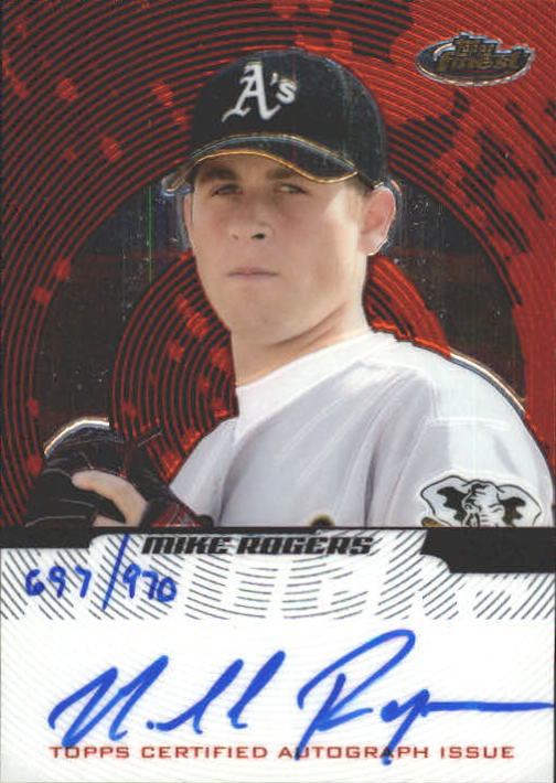 2005 Finest #155 Mike Rogers AU/970 RC