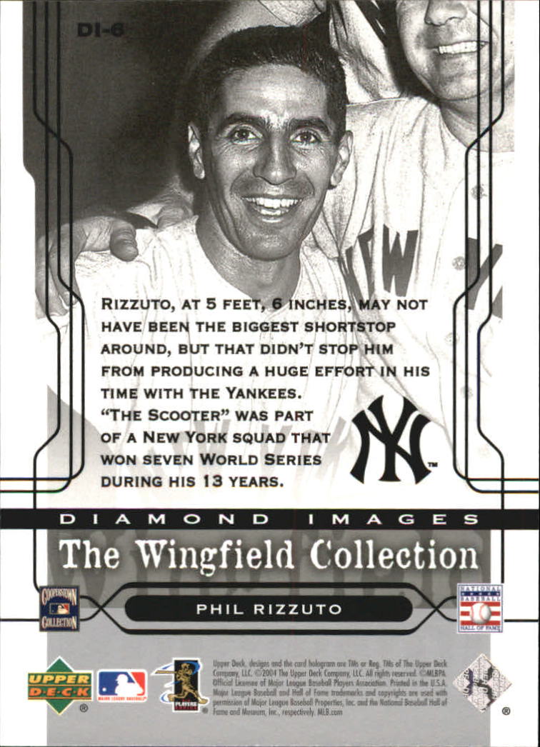 2005 Upper Deck Wingfield Collection #6 Phil Rizzuto back image