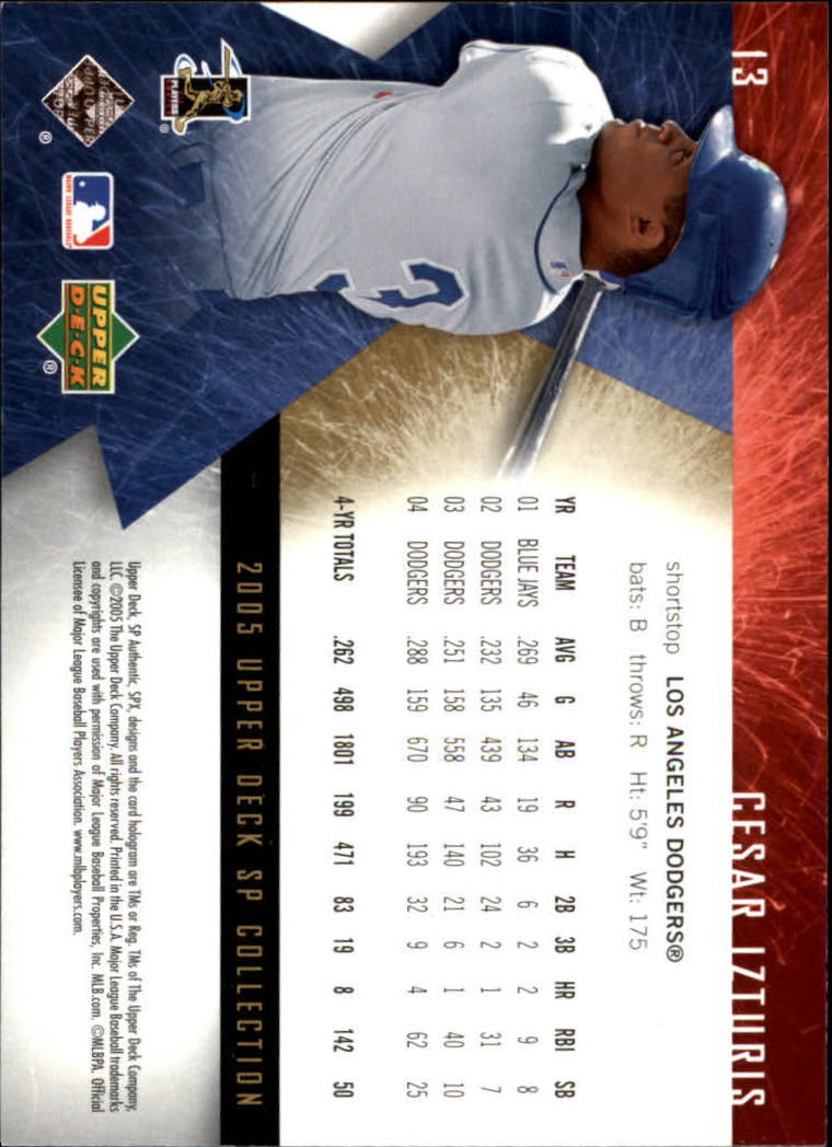 A7675- 2005 SPx Baseball Card #s 1-100 +Inserts -You Pick- 15+ FREE US SHIP - Picture 21 of 161
