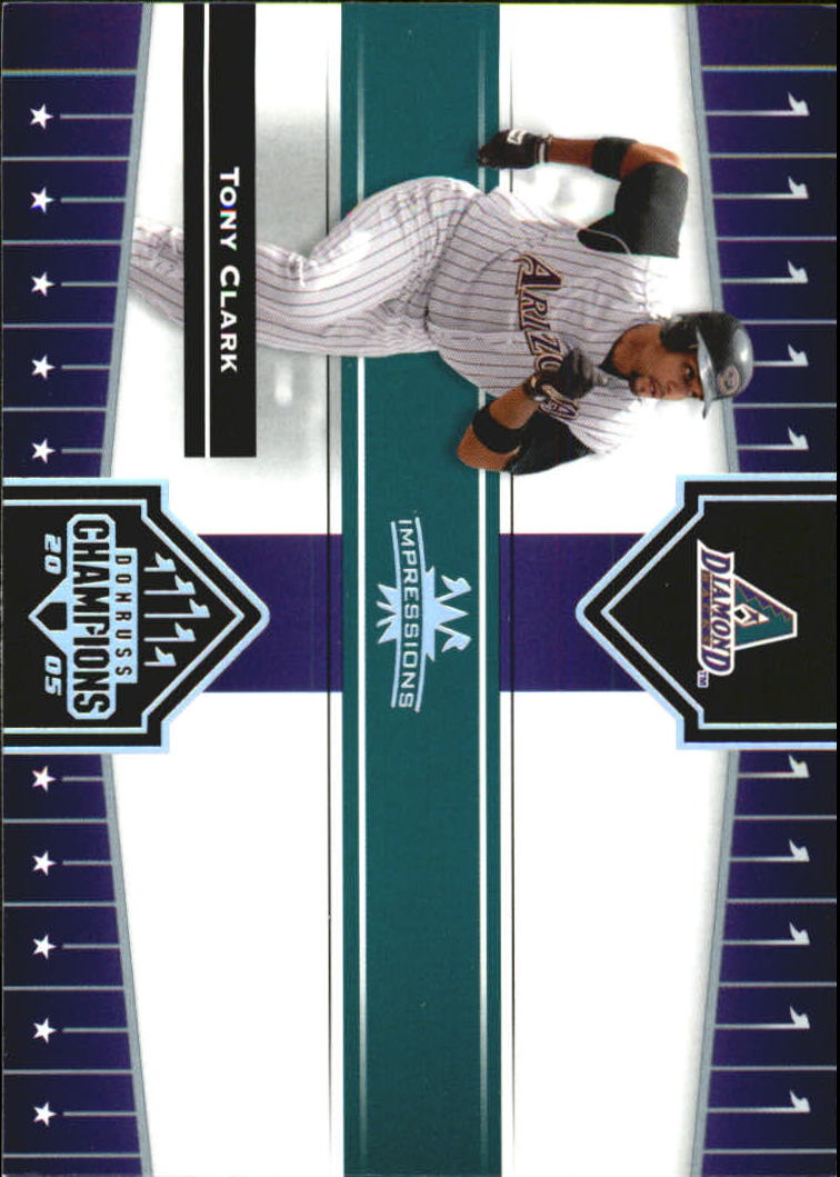 2005 Donruss Champions Baseball Impressions Parallel Singles - You Choose - Picture 41 of 191